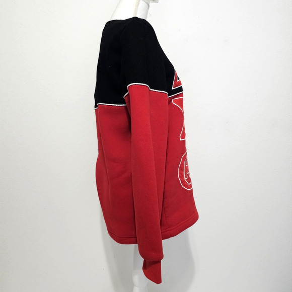The Delta Box Women SIZE XS Sigma Theta Sorority Red Black Pullover Sweatshirt - Picture 4 of 10